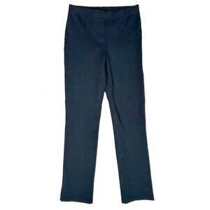 Quince Black Ponte Straight Leg Stretchy Pants Womens Petite XS Office Work Chic